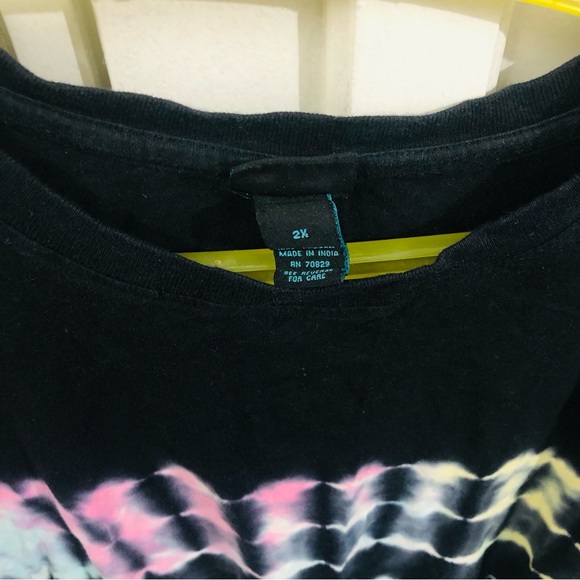 Black tie dye tshirt - Picture 3 of 5